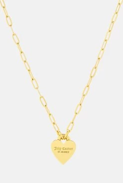 Juicy Couture GOLD MINI HEART PENDANT -Juicy Couture JCJPEN222041453ASHLEYMININECKLACEINGOLD01