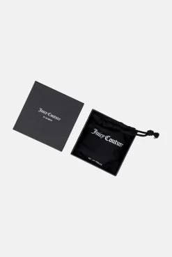 Juicy Couture CLEAR CRYSTAL HEART WITH GOLD JC DROP EARRINGS 7 Juicy Couture CLEAR CRYSTAL HEART WITH GOLD JC DROP EARRINGS -Juicy Couture JUICYGIFTBOX 03