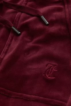 Juicy Couture TAWNY PORT LOW RISE VELOUR TRACK PANTS -Juicy Couture LAYLA TAWNYPORT JCSEBJ001 485 3