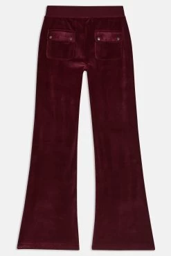 Juicy Couture TAWNY PORT LOW RISE VELOUR TRACK PANTS -Juicy Couture LAYLA TAWNYPORT JCSEBJ001 485 9b