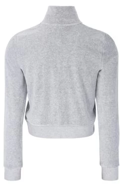 Juicy Couture SILVER MARL CLASSIC VELOUR TRACK TOP 10 Juicy Couture SILVER MARL CLASSIC VELOUR TRACK TOP -Juicy Couture LEIU JCCC221005 126 SILVERMARL 02