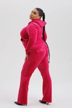Juicy Couture RASPBERRY SORBET CLASSIC VELOUR ROBERTSON HOODIE -Juicy Couture RASPBERRYSORBET1