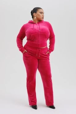 Juicy Couture RASPBERRY SORBET CLASSIC VELOUR ROBERTSON HOODIE -Juicy Couture RASPBERRYSORBET3