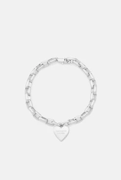 Juicy Couture SILVER HEART CHARM BRACELET