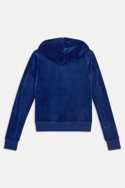 Juicy Couture BLUE DEPTHS CLASSIC VELOUR ROBERTSON HOODIE -Juicy Couture ROBERTSON BLUEDEPTHS JCAP176 484 3290