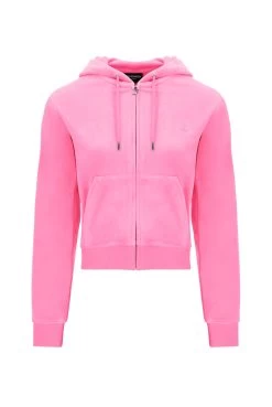 Juicy Couture COTTON CANDY CLASSIC VELOUR ROBERTSON HOODIE -Juicy Couture ROBERTSONCLASSZIP JCAP176 302 COTTONCANDY 01