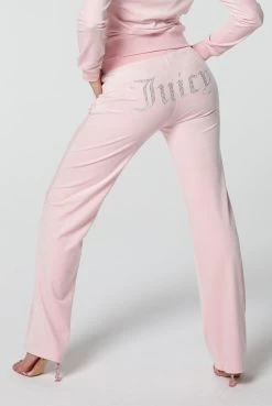 Juicy Couture ALMOND BLOSSOM CLASSIC VELOUR DEL RAY DIAMANTE BOTTOMS