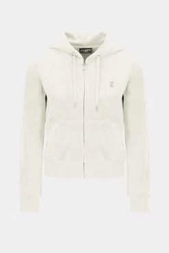 Juicy Couture SUGAR SWIZZLE CLASSIC VELOUR DIAMANTE ROBERTSON HOODIE