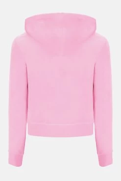 Juicy Couture BEGONIA PINK CLASSIC VELOUR ROBERTSON HOODIE -Juicy Couture ROBERTSONHOODIE JCAP176 334 BEGONIAPINK 02