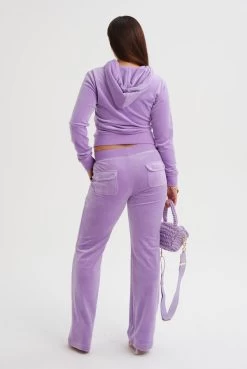 Juicy Couture SHEER LILAC CLASSIC VELOUR ROBERTSON HOODIE -Juicy Couture ROBERTSONHOODIE JCAP176 380 SHEERLILAC 025