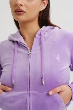 Juicy Couture SHEER LILAC CLASSIC VELOUR ROBERTSON HOODIE -Juicy Couture ROBERTSONHOODIE JCAP176 380 SHEERLILAC 036