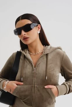 Juicy Couture VETIVER CLASSIC VELOUR ROBERTSON HOODIE