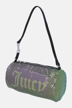 Juicy Couture SHARP GREEN CHAINMAIL MESH BARREL BAG -Juicy Couture SEGOLONE JCAUB123722 376 SHARPGREEN 02