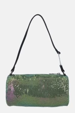 Juicy Couture SHARP GREEN CHAINMAIL MESH BARREL BAG -Juicy Couture SEGOLONE JCAUB123722 376 SHARPGREEN 03