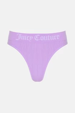 Juicy Couture SEAMLESS RIB HIGH LEG BRIEF 3PK -Juicy Couture SET1 TKSEAMLESSRIBHIGHLEGBRIEFF3PK JCTM0059 380 SHEERLILAC 01