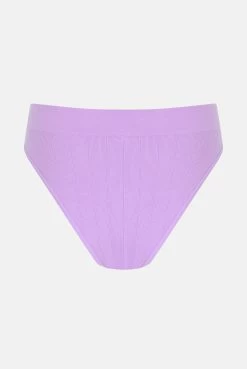 Juicy Couture SEAMLESS RIB HIGH LEG BRIEF 3PK -Juicy Couture SET1 TKSEAMLESSRIBHIGHLEGBRIEFF3PK JCTM0059 380 SHEERLILAC 02