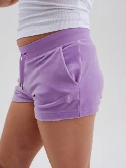 Juicy Couture SHEER LILAC CLASSIC VELOUR TRACK SHORT