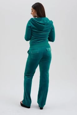 Juicy Couture DEEP LAGOON CLASSIC VELOUR ROBERTSON HOODIE -Juicy Couture SH36 AN ROBERTSONHOODIE JCAP176 511 DEEPLAGOON DELRAYBOTTOMS JCAP180 511 DEEPLAGOON JCPF23 4604