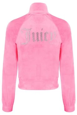 Juicy Couture COTTON CANDY VELOUR DIAMANTE TRACKTOP -Juicy Couture TANYATRACKTOP JCAPW044 302 COTTONCANDY 02