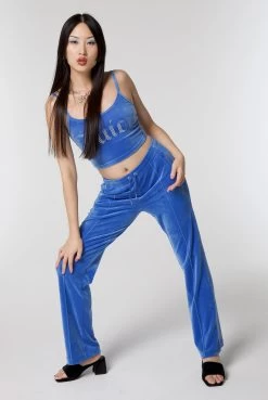 Juicy Couture REGATTA VELOUR DIAMANTE TRACKSUIT BOTTOM