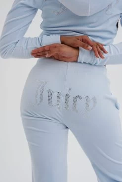 Juicy Couture NANTUCKET BREEZE VELOUR DIAMANTE TRACKSUIT BOTTOM -Juicy Couture TINATRACKPANT JCAPW045 382 NANTUCKETBREEZE 002
