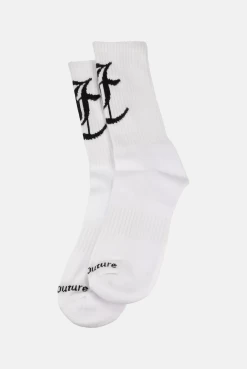 Juicy Couture WHITE CALF LENGTH SOCKS -Juicy Couture TRENDINGCOLLECTIONSTEMPLATE 12