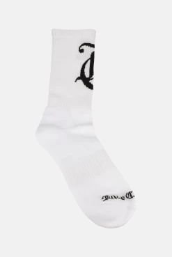 Juicy Couture WHITE CALF LENGTH SOCKS -Juicy Couture TRENDINGCOLLECTIONSTEMPLATE 13
