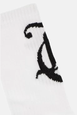 Juicy Couture WHITE CALF LENGTH SOCKS -Juicy Couture TRENDINGCOLLECTIONSTEMPLATE 14