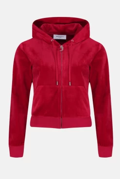 Juicy Couture ASTOR RED CLASSIC VELOUR ROBERTSON HOODIE -Juicy Couture TRENDINGCOLLECTIONSTEMPLATE 16