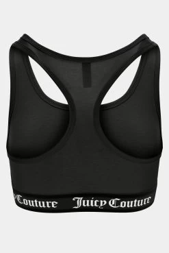 Juicy Couture BLACK COTTON LOUNGE RACER BRA -Juicy Couture VERITYCOTTONBRALETTE JCLN122031 101 BLACK 02
