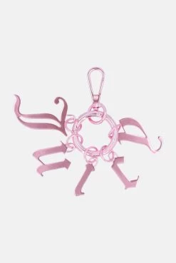 Juicy Couture BEGONIA PINK SHINY CHARM KEY FOB